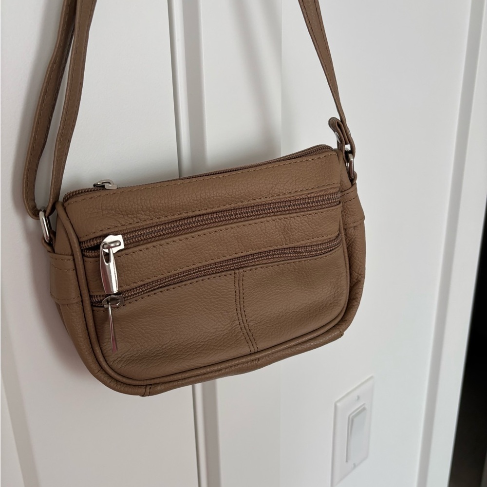 Brown Leather Crossbody Bag
